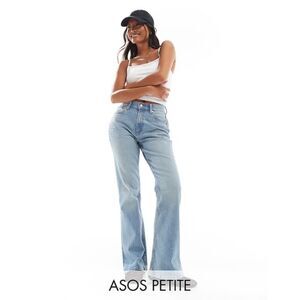 Asos Design Jeans Bootcut Flare Size 28P Petite Light Blue